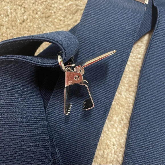 NWOT Carhartt Mens Standard Utility Navy Blue Suspenders - Picture 7 of 10